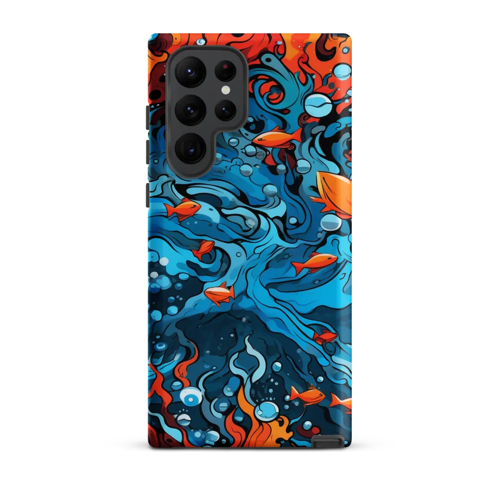 Fluid Harmony: Ocean and Flames