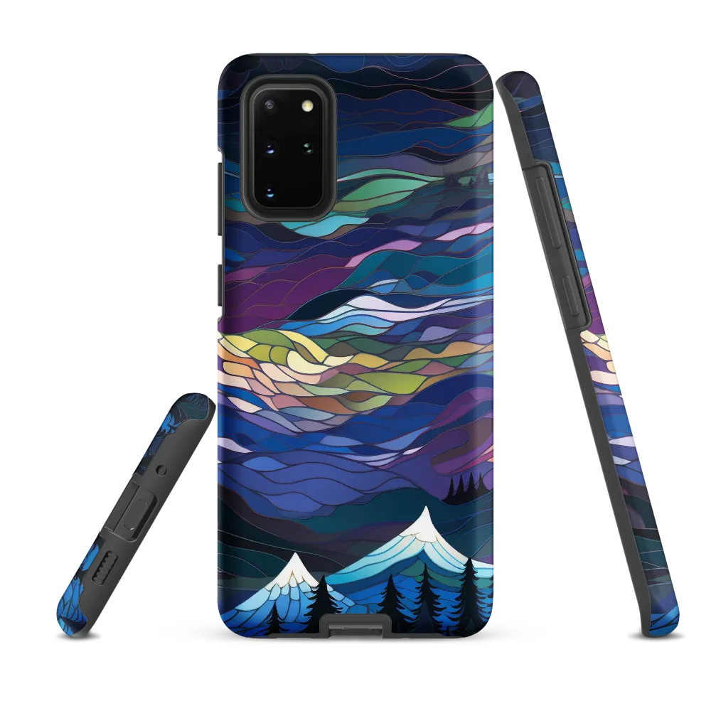 Twilight Peaks: An Abstract Mountain Landscape