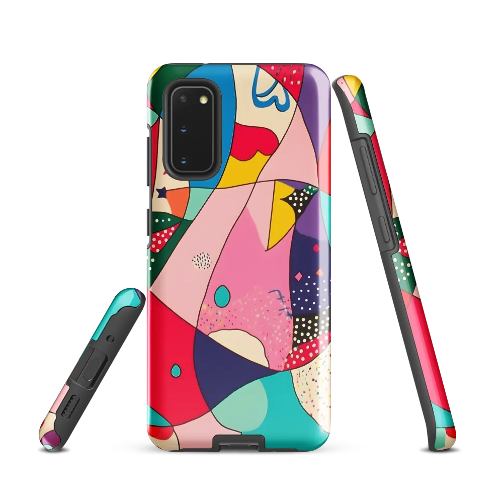 Playful Geometry in Color | Phone Case |  S20 | Tough Case | Glossy