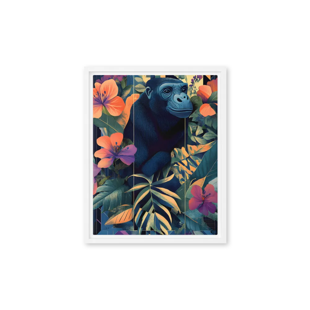 Harmony of Nature and Geometry | Canvas with White Frame | 11″×14″