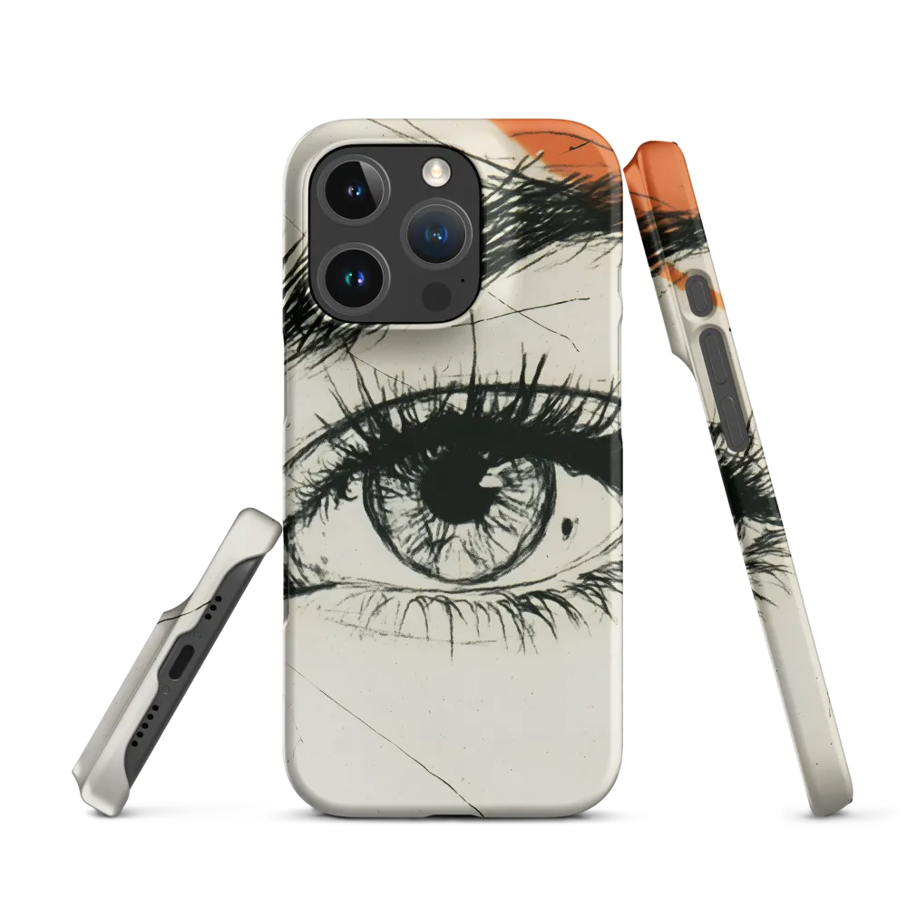 Study of an Eye with Orange Accent