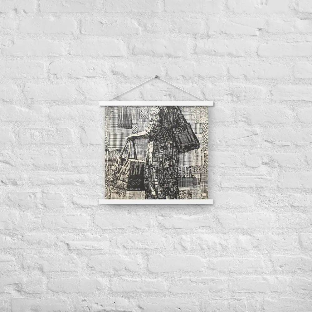 Urban Reflections: A Shopping Narrative | Poster With White Wood Hanger | 18″×18″