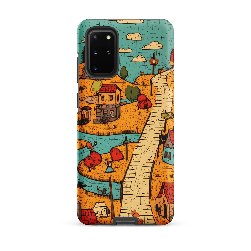 Whimsical Village Landscape