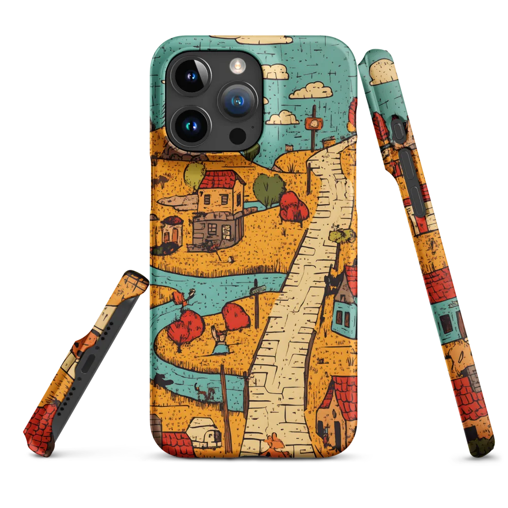 Whimsical Village Landscape