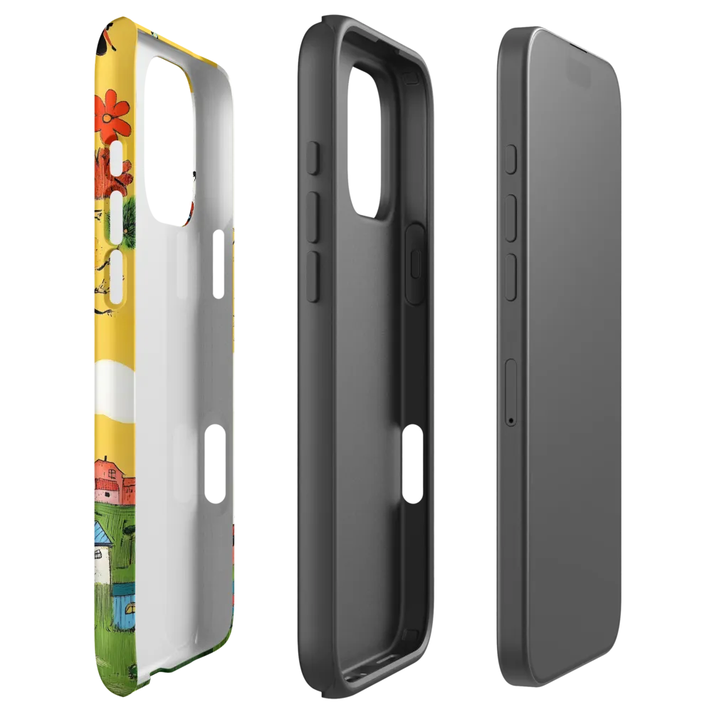 Whimsical Blooms of Life | Phone Case |  16 Pro Max | Tough Case | Matte