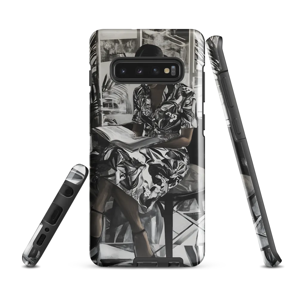 Serenity in Black and White | Phone Case |  S10 Plus | Tough Case | Glossy