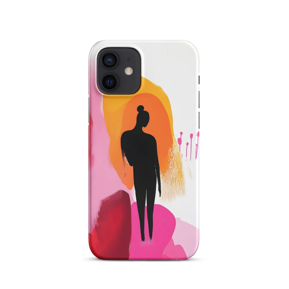 Silhouette in Colorful Abstraction