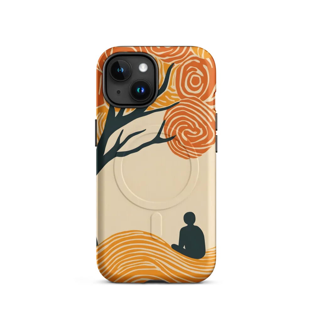 Silent Reflections under Swirling Leaves | Phone Case |  15 | MagSafe® Tough Case | Matte