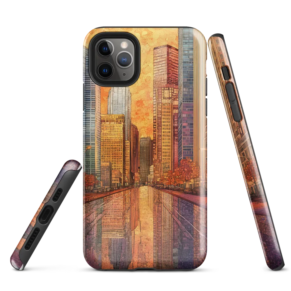 Reflections of a Vibrant City | Phone Case |  11 Pro Max | Tough Case | Glossy