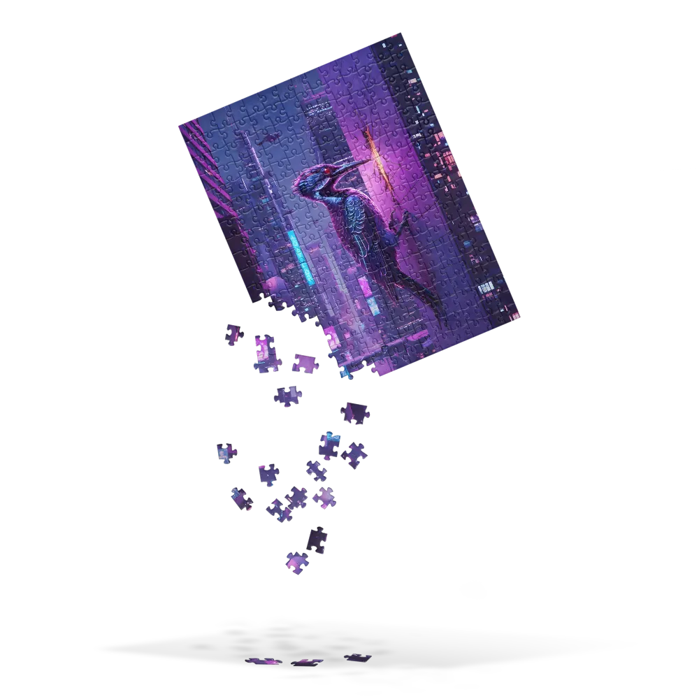 Neon Woodpecker 
 Jigsaw Puzzle