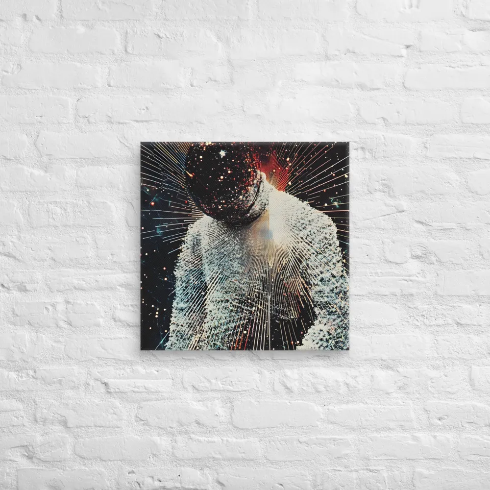 Ethereal Astronaut: A Journey Through the Cosmos | Canvas | 20″×20″
