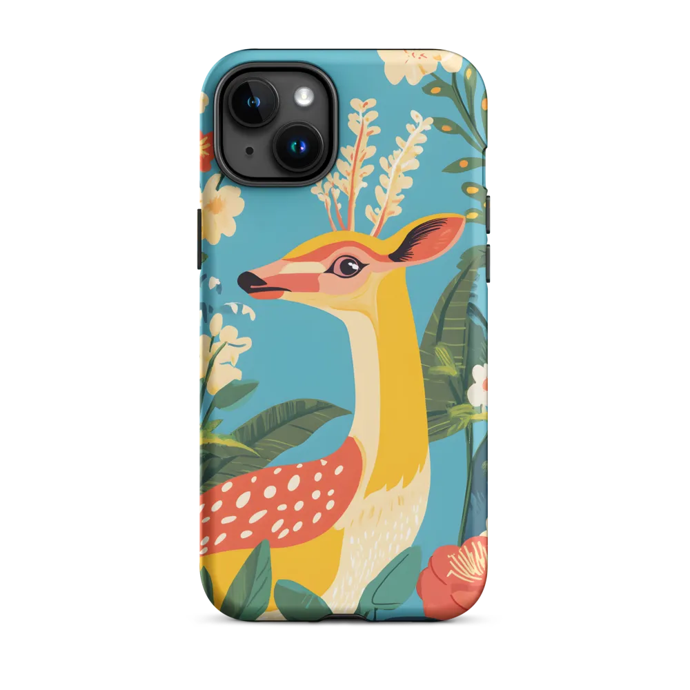Serene Majesty: A Vibrant Deer Amidst Flora
