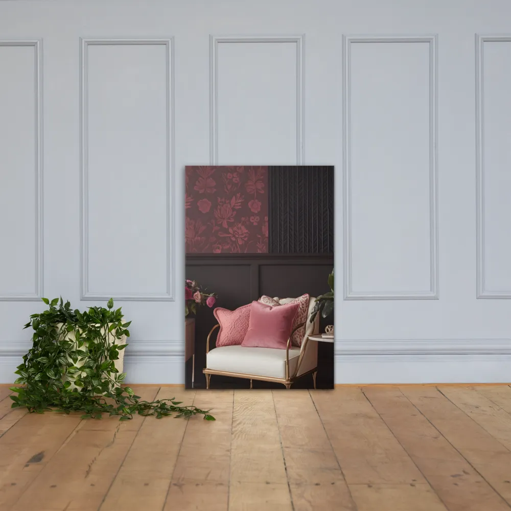 Elegance in Contrast: A Modern Interior Design | Canvas | 24″×36″