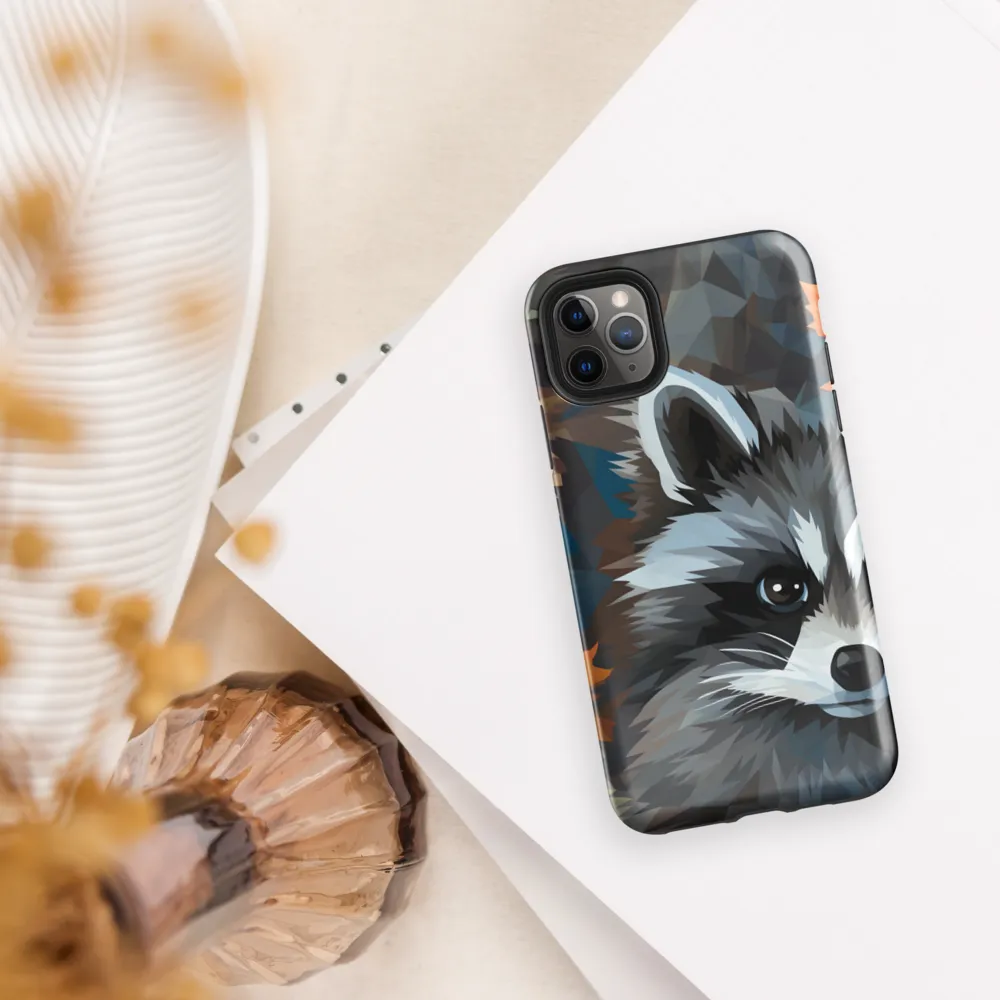 Whispers of Autumn: The Raccoon's Gaze | Phone Case |  11 Pro Max | Tough Case | Glossy