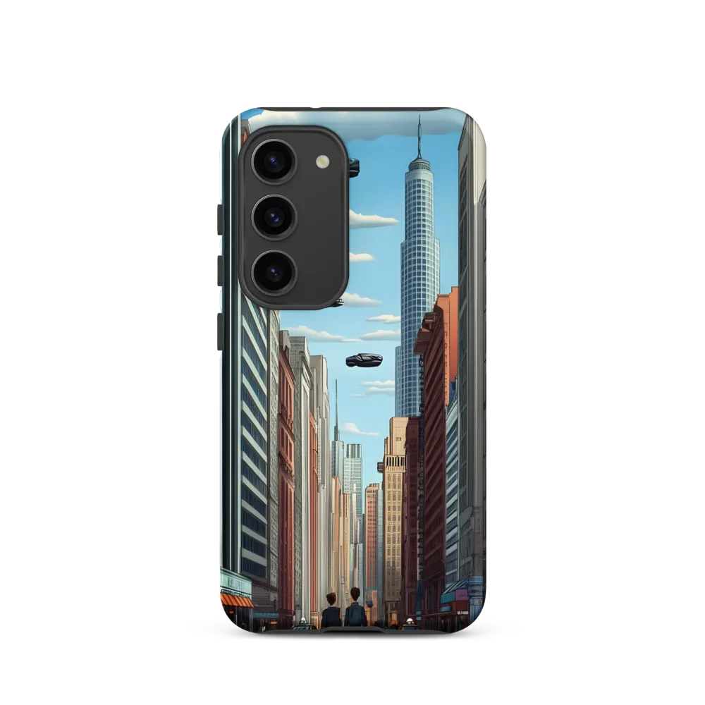 Futuristic Stroll through the Urban Skyline