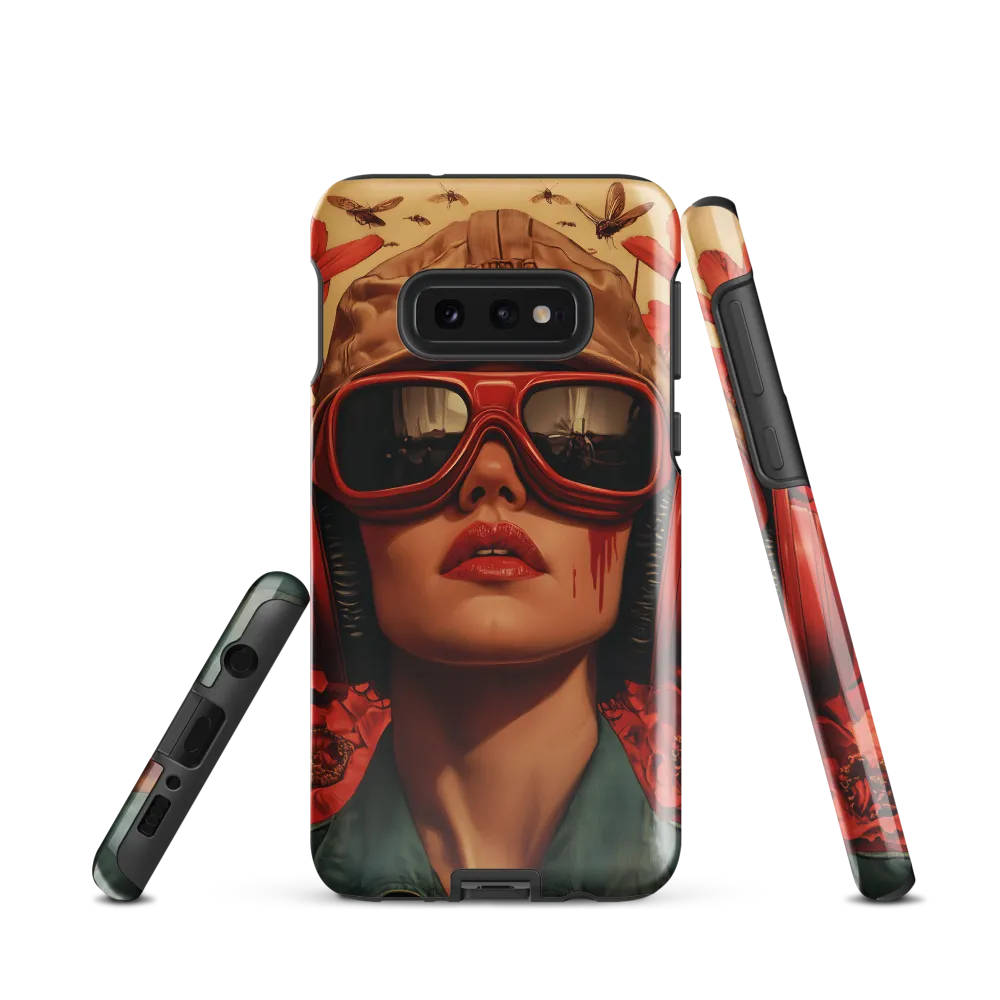 Defiant Portrait in a Floral Realm | Phone Case |  S10e | Tough Case | Glossy