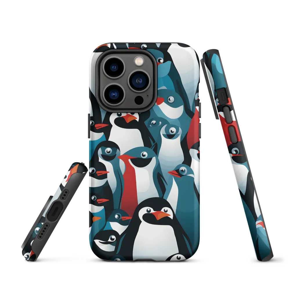 Penguin Parade | Phone Case |  14 Pro | Tough Case | Matte
