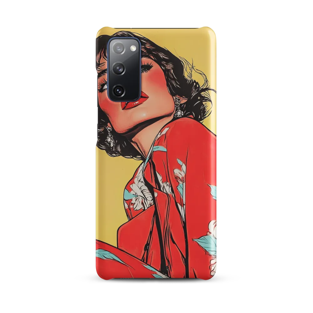 Striking Elegance in Pop Art | Phone Case |  S20 FE | Snap Case | Matte
