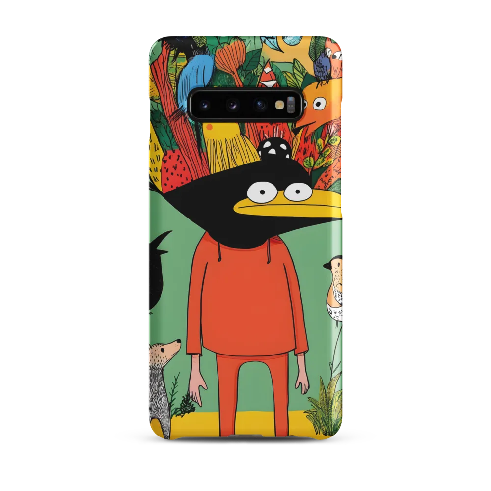 Whimsical Encounter in a Colorful Jungle