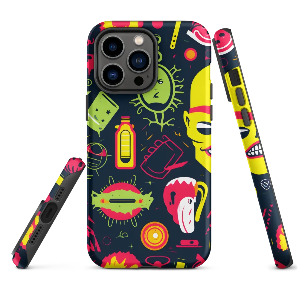 Neon Revelry: A Quirky Exploration of Modern Pop Art