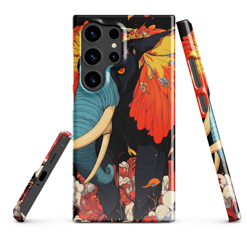 Majesty of the Floral Elephant | Phone Case |  S24 Ultra | Snap Case | Glossy