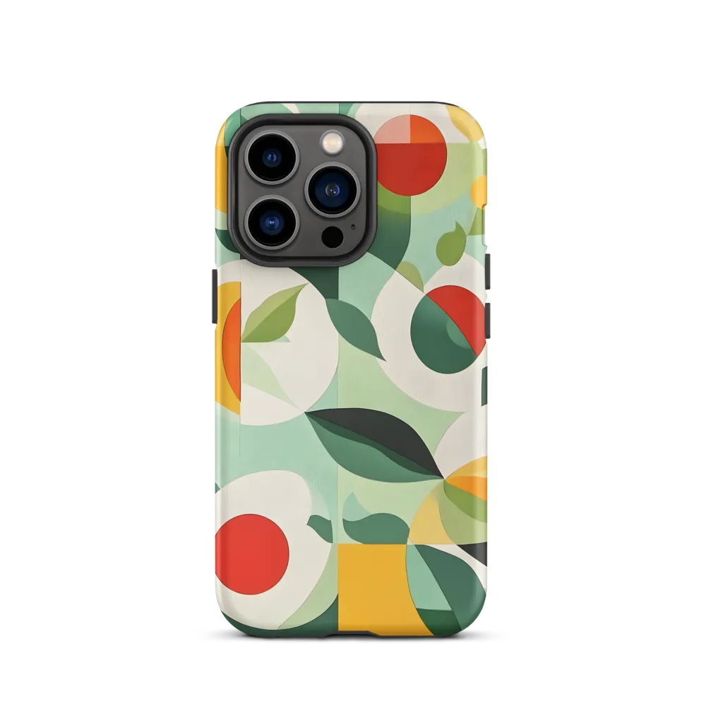 Harmony in Shapes: A Playful Abstract Design | Phone Case |  13 Pro | Tough Case | Matte