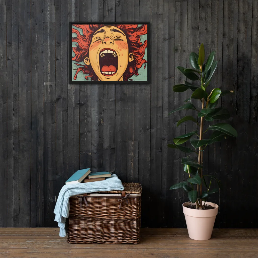 Fury Unleashed | Canvas with Black Frame | 18″×24″