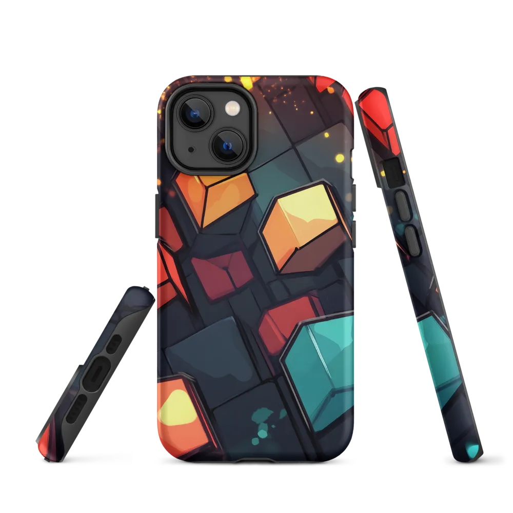 Illuminated Geometry | Phone Case |  14 | Tough Case | Matte