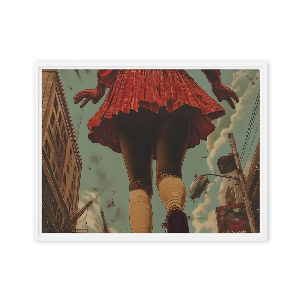 Flight of the Urban Dreamer | Canvas with White Frame | 18″×24″