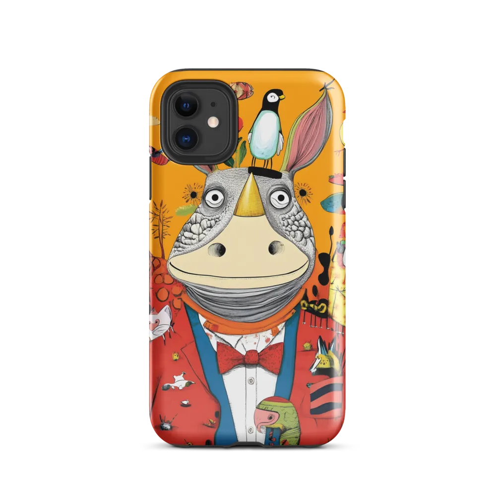 Whimsical Rhinoceros: A Playful Encounter