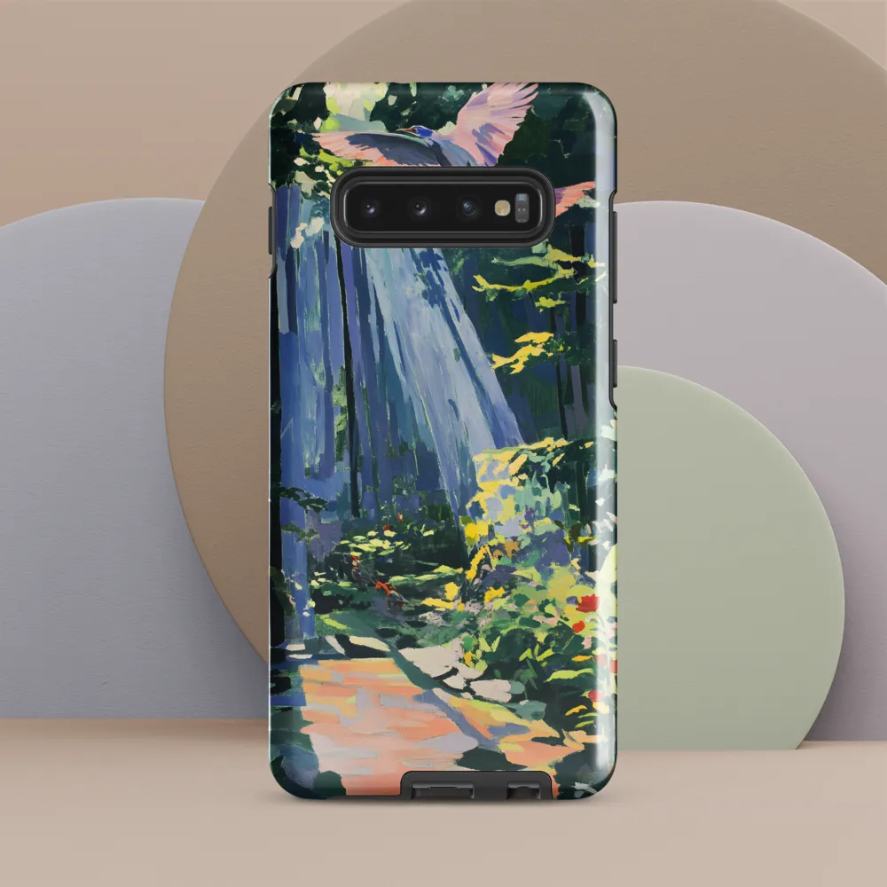 Flight of Light: A Serene Forest | Phone Case |  S10 Plus | Tough Case | Glossy