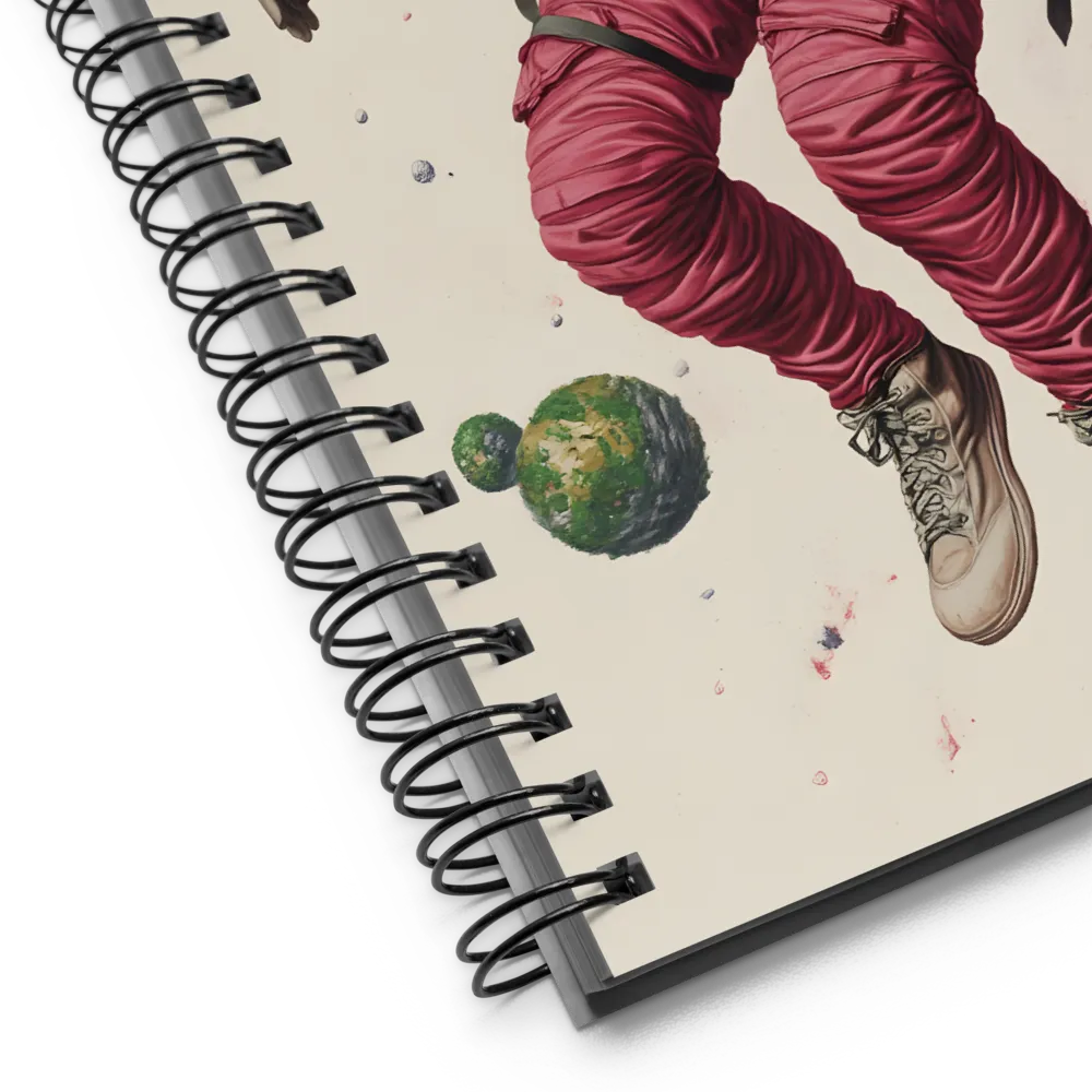 Cosmic Voyager: The Space Explorer | Spiral Notebook