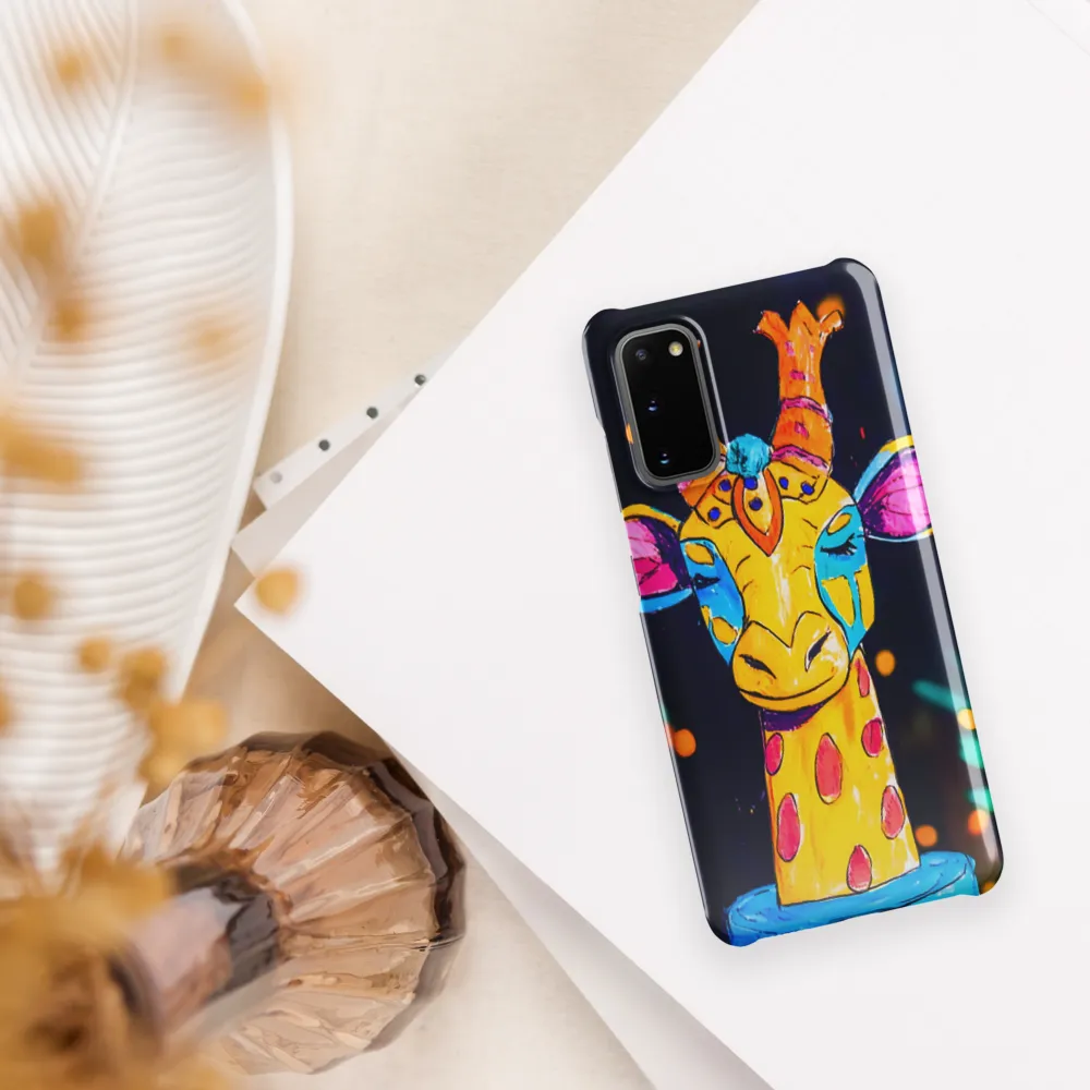 Whimsical Giraffe in Vibrant Colors | Phone Case |  S20 | Snap Case | Glossy
