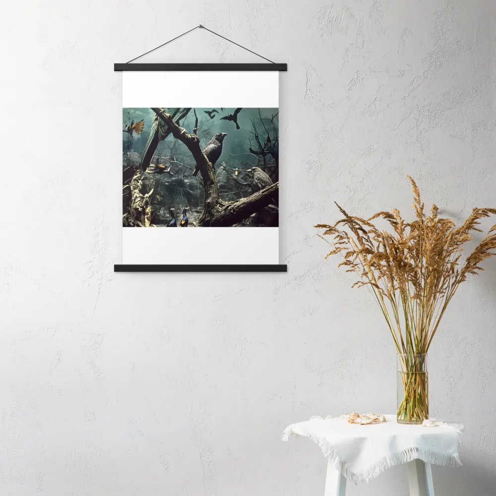Whispers of the Avian Realm | Poster With Black Wood Hanger | 18″×24″