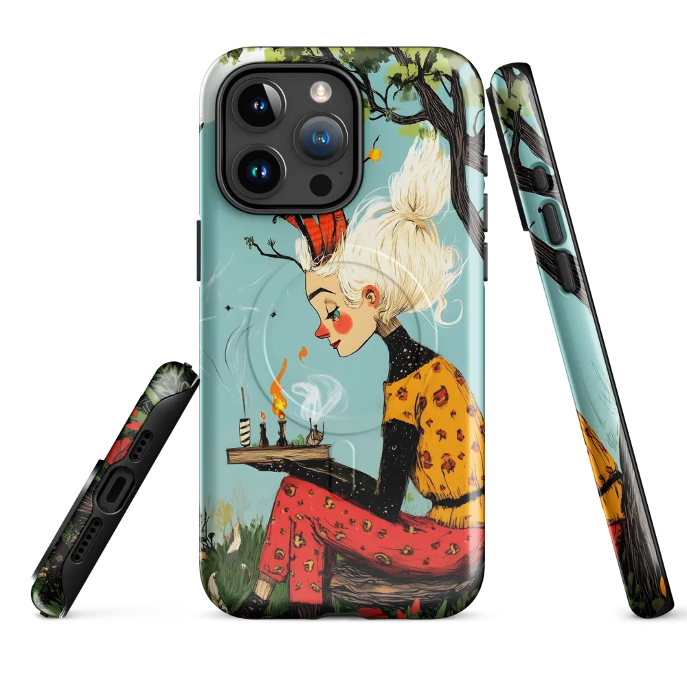 Whimsical Nature Girl | Phone Case |  15 Pro Max | MagSafe® Tough Case | Glossy