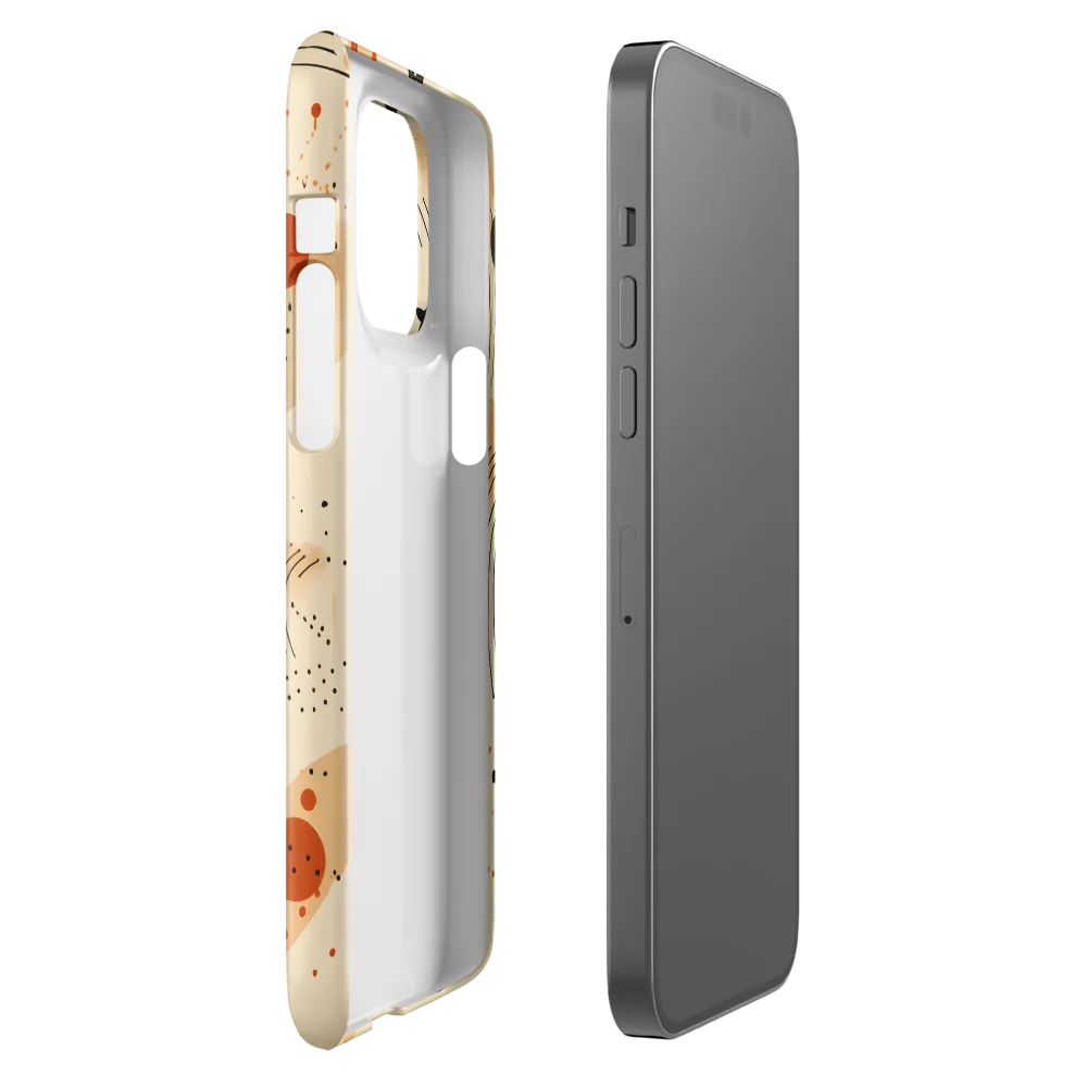 Playful Patterns in Earth Tones | Phone Case |  14 Pro Max | Snap Case | Glossy