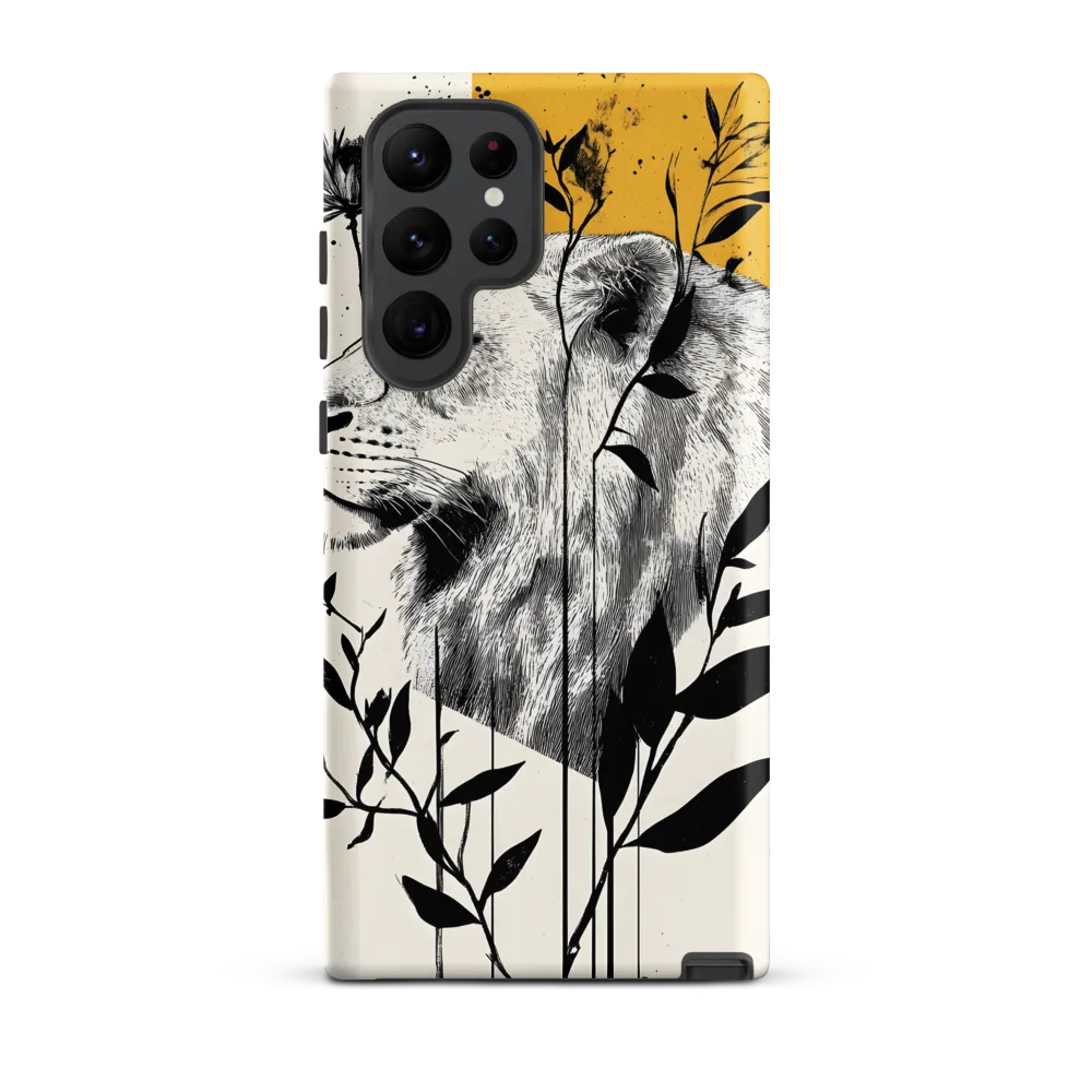 Regal Serenity: The Lion and Flora