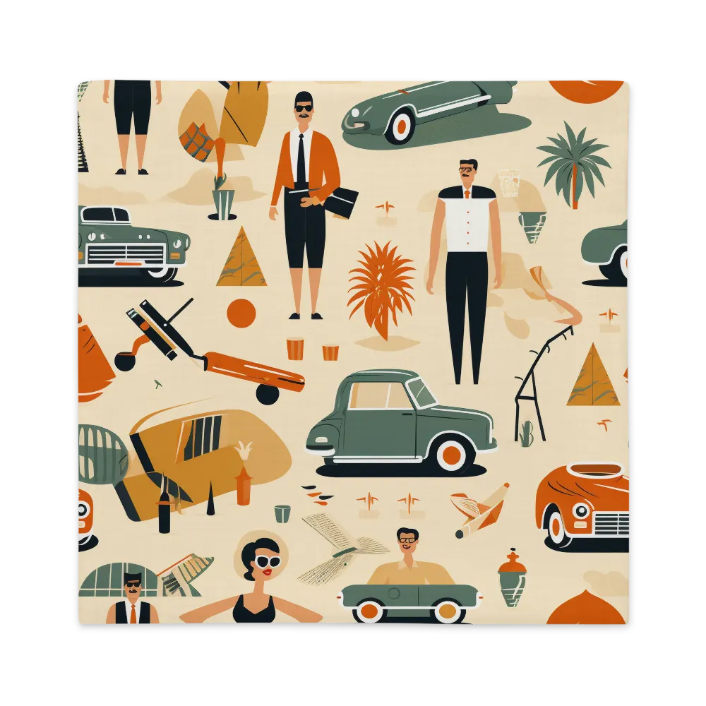 Retro Playfulness | Pillow & Pillow Case | Multiple Sizes