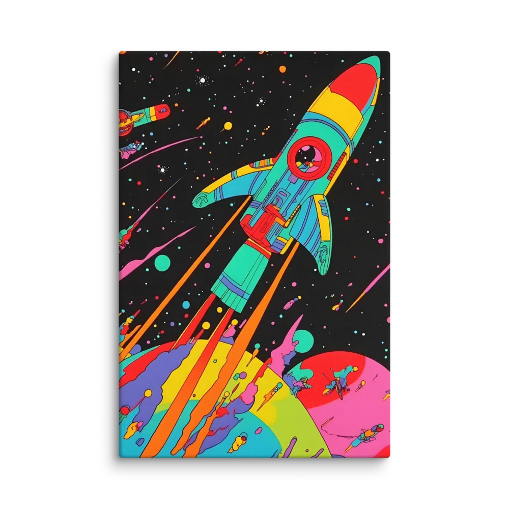 Cosmic Voyage: The Neon Lift-Off