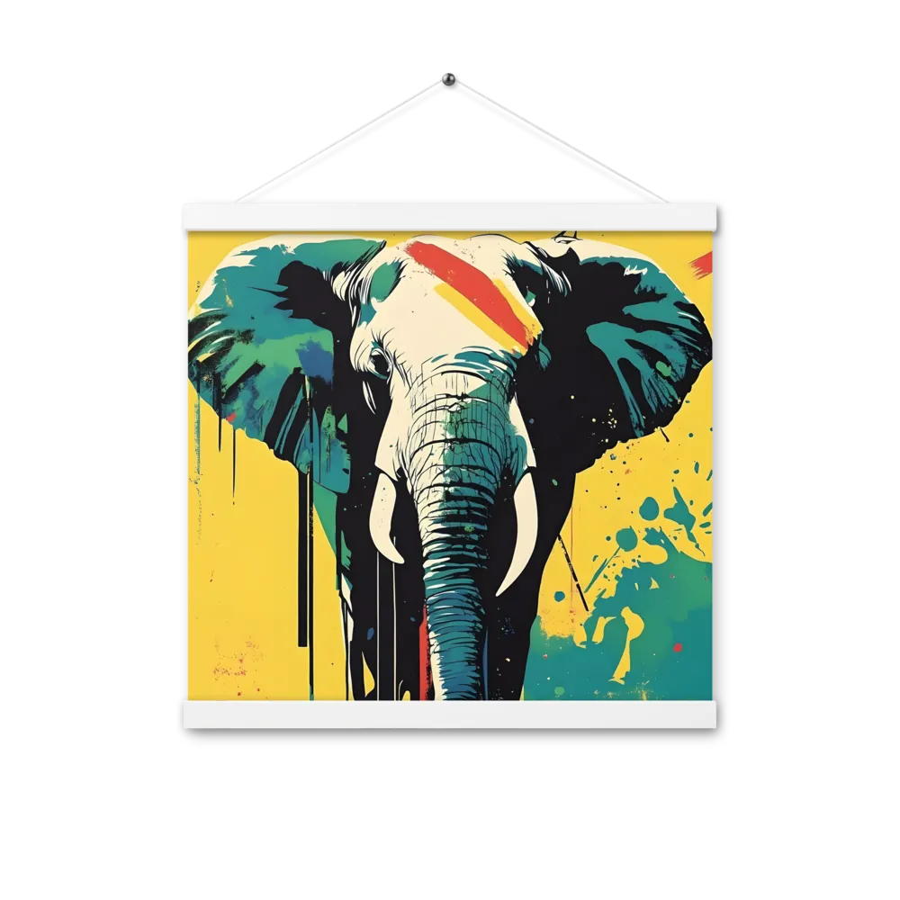 Elegance of the Wild: A Colorful Harmony | Poster With White Wood Hanger | 16″×16″
