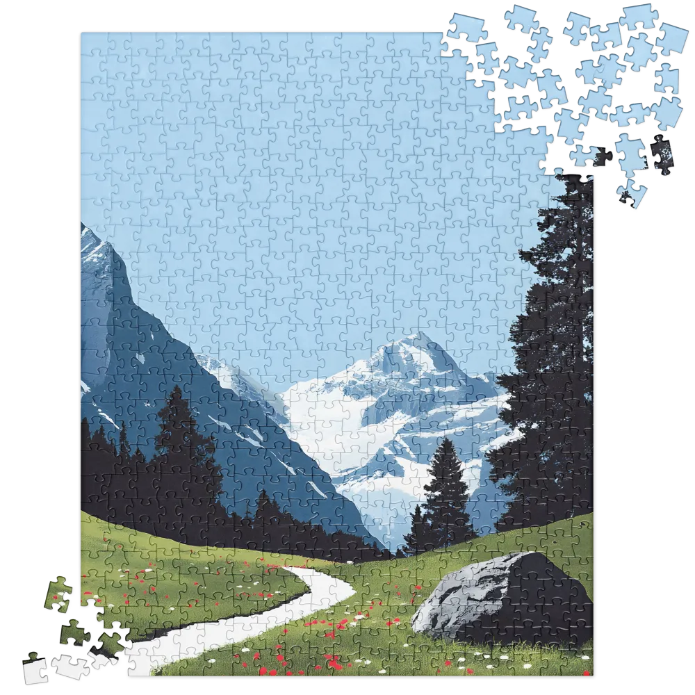 Tranquil Mountain Retreat | Jigsaw Puzzle | 520 pieces