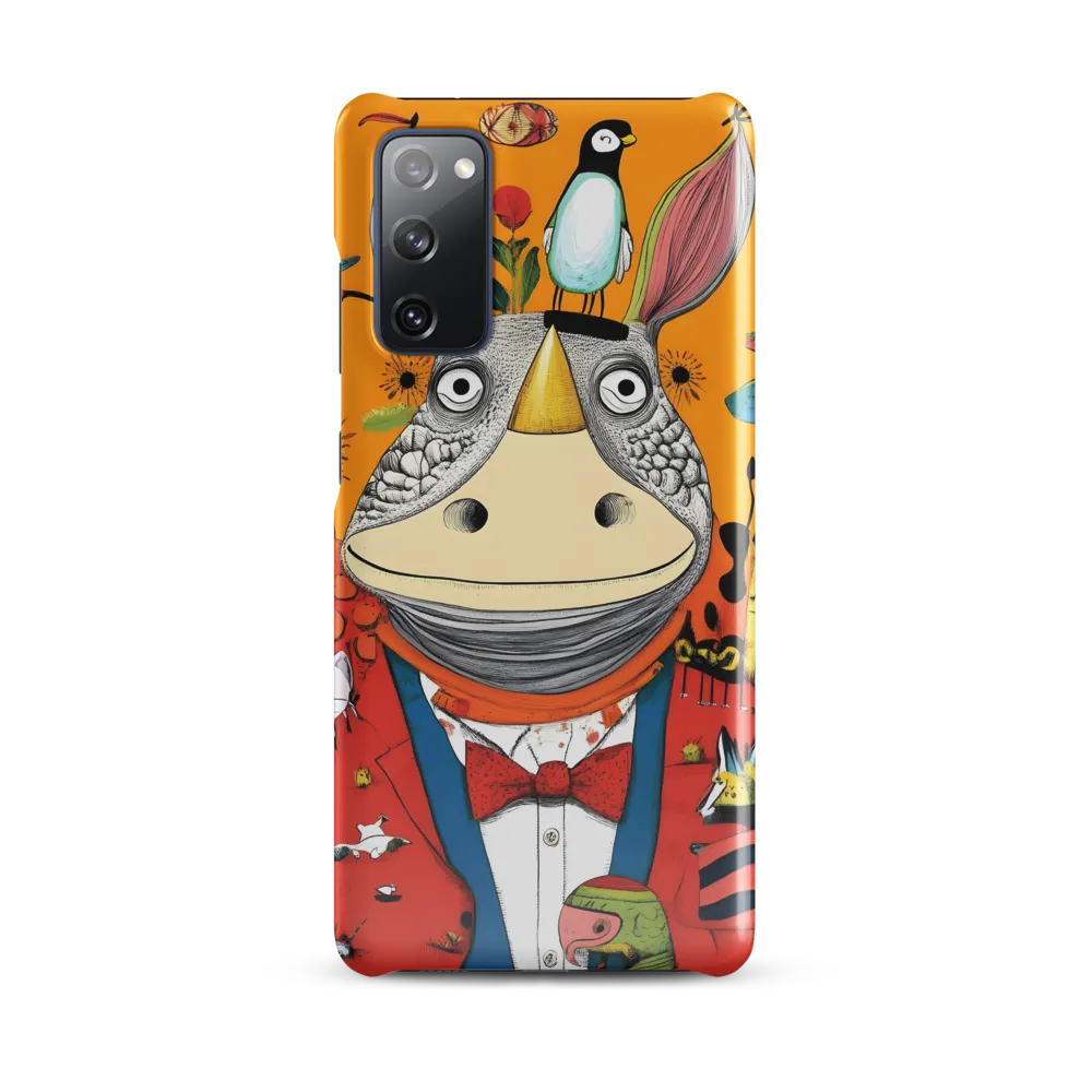 Whimsical Rhinoceros: A Playful Encounter