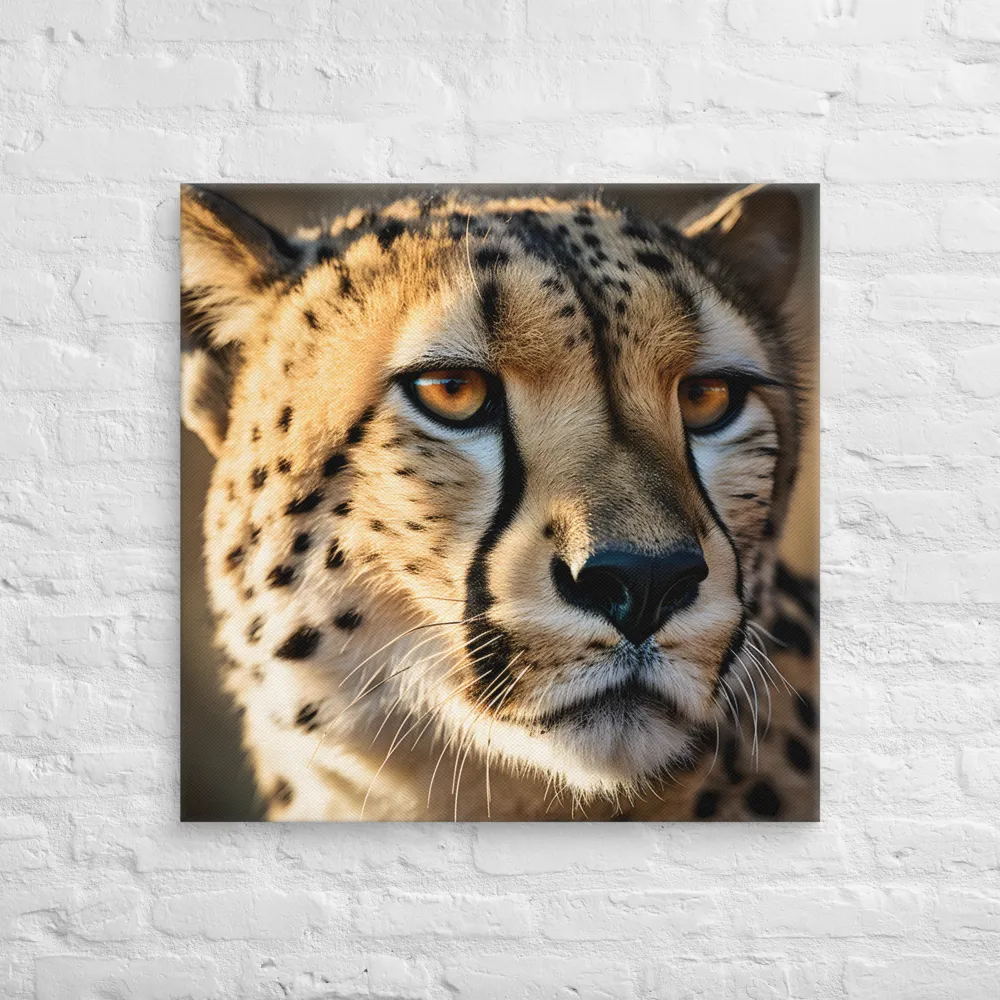 The Intense Gaze of the Cheetah | Canvas | 30″×30″