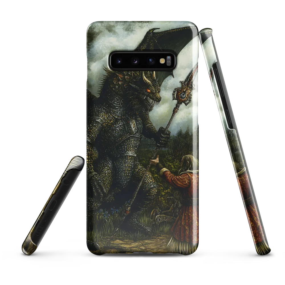 The Confrontation: Dragon vs. Wizard | Phone Case |  S10 Plus | Snap Case | Glossy