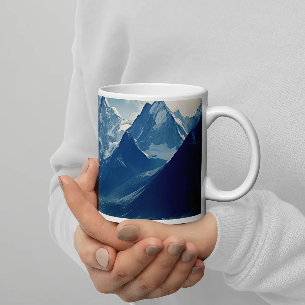 Majestic Serenity: A Landscape of Mountains and Rivers | Mugs | Multiple Sizes & Colors