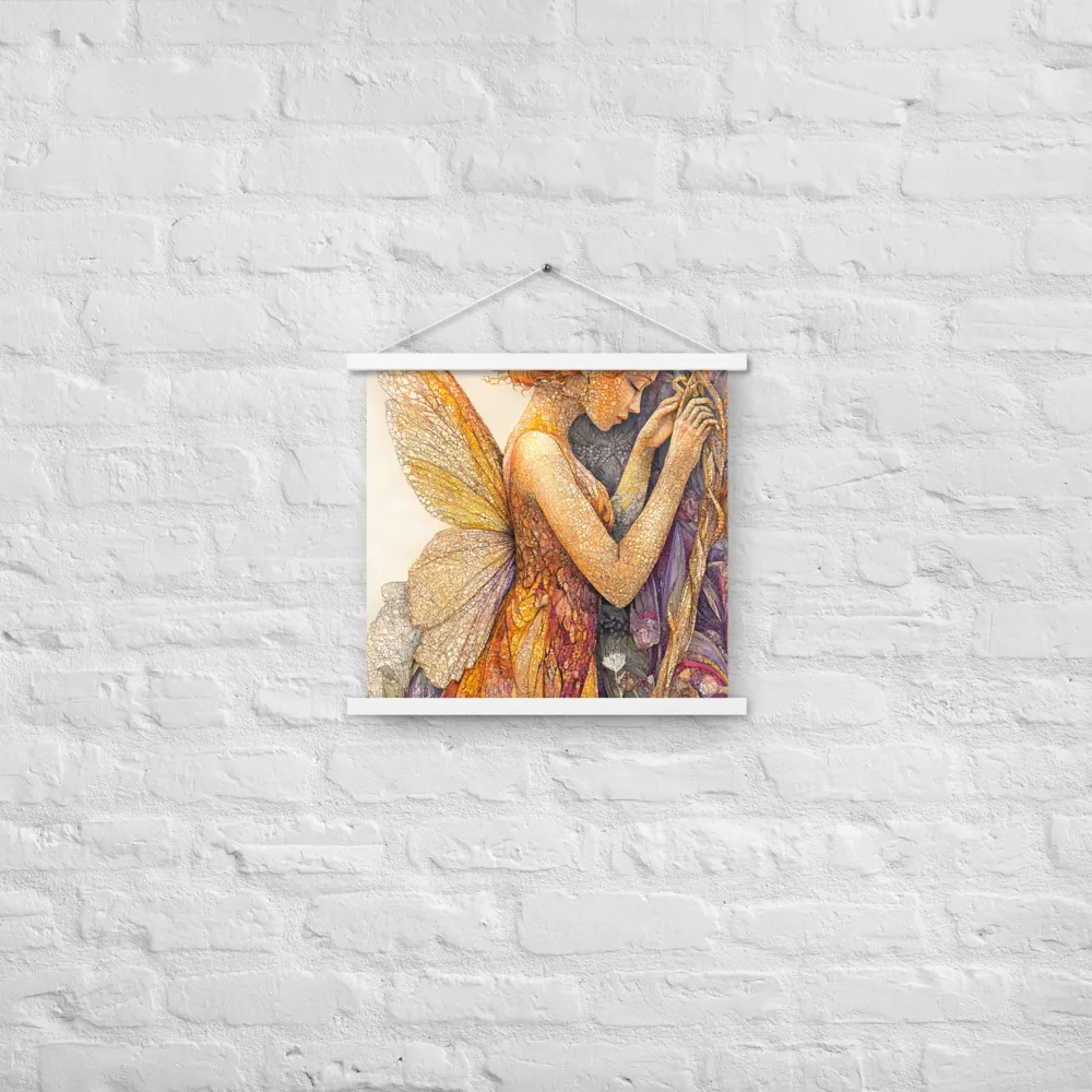 Whispers of the Frosted Meadow | Poster With White Wood Hanger | 18″×18″