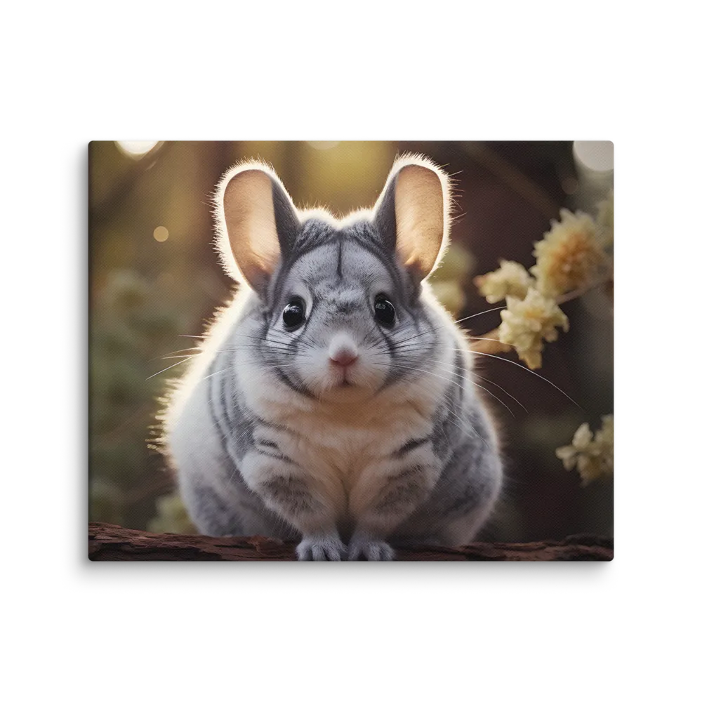 Curious Chinchilla in the Forest