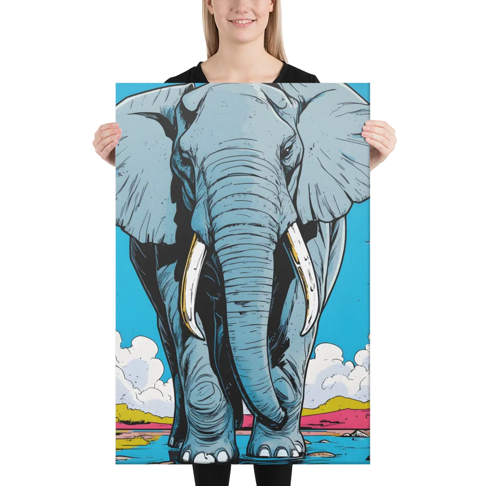 Majestic Presence: The Elephant | Canvas | 24″×36″
