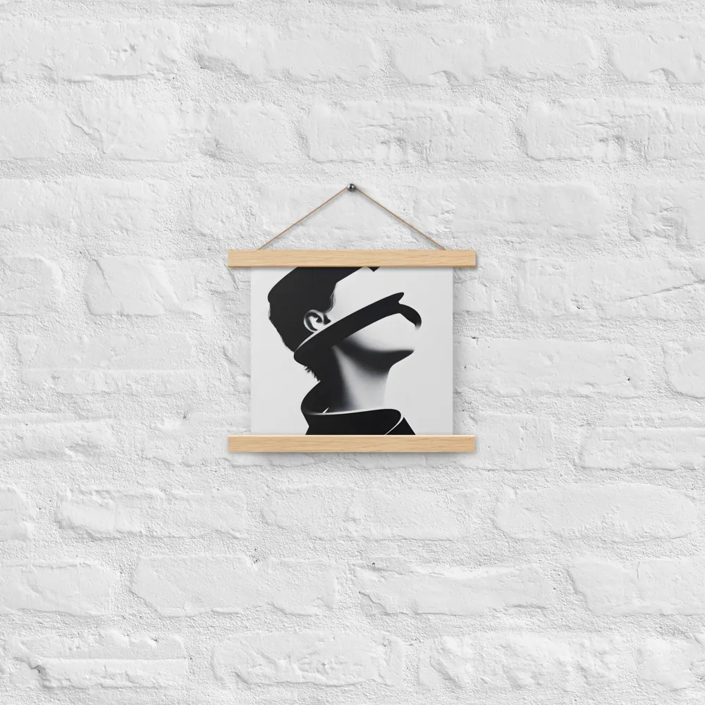 Entwined Identity | Poster With Oak Wood Hanger | 10″×10″