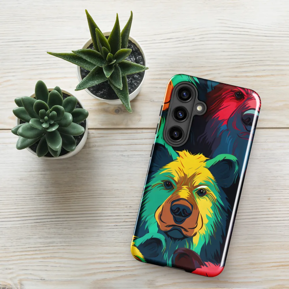 The Colorful Essence of Bears | Phone Case |  S24 | Tough Case | Glossy